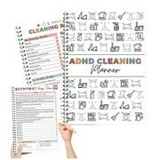 Adhd Cleaning and Organizing Planner, Home Improvement Cleaning System, Daily/weekly Editable Chores List \u0026 Custom Organizer